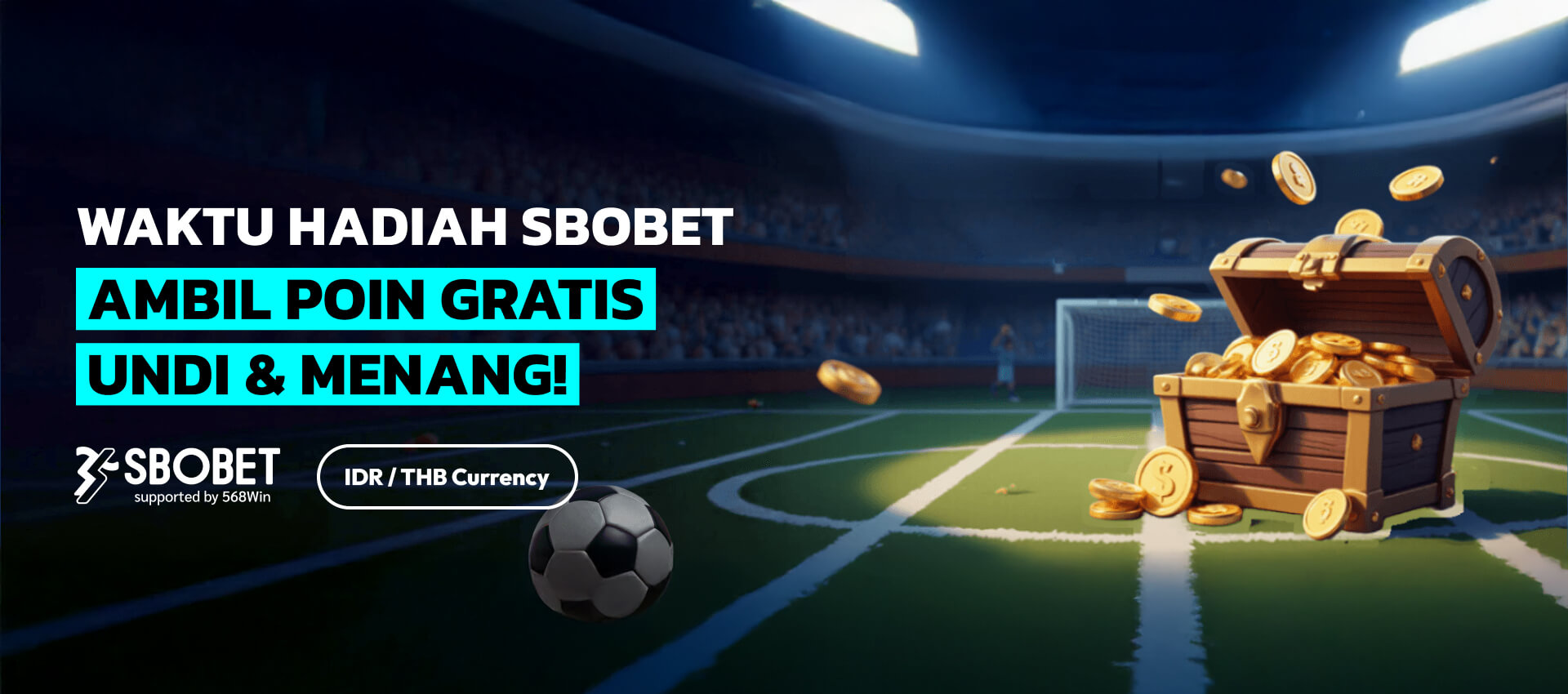 Promo hadiah SBOBET: Dapatkan poin gratis, undian dan menangkan hadiah besar dengan dukungan 568Win