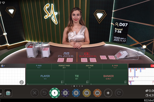 SA Gaming baccarat